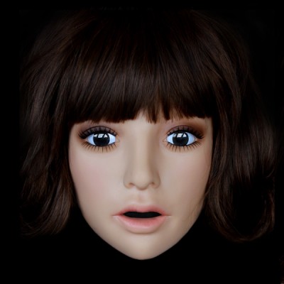(SH-16) crossdress masquerade cosplay realistic female/girl silicone half face mask/props fixed with string crossdresser doll (SH-16) crossdress masquerade cosplay realistic female/girl silicone half face mask/props fixed with string crossdresser doll